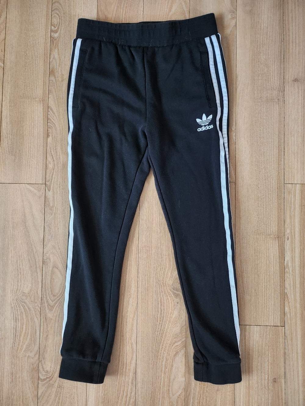 adidas Boys Size: M Tricot Cotton Joggers Preowned: Good